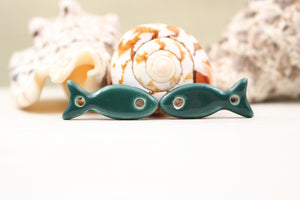 Breloques Poissons Céramique pour fabrication de bracelets et couture
