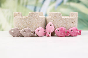 Breloques Céramique Poisson pour fabrication de bracelets, bijoux, accessoires et couture