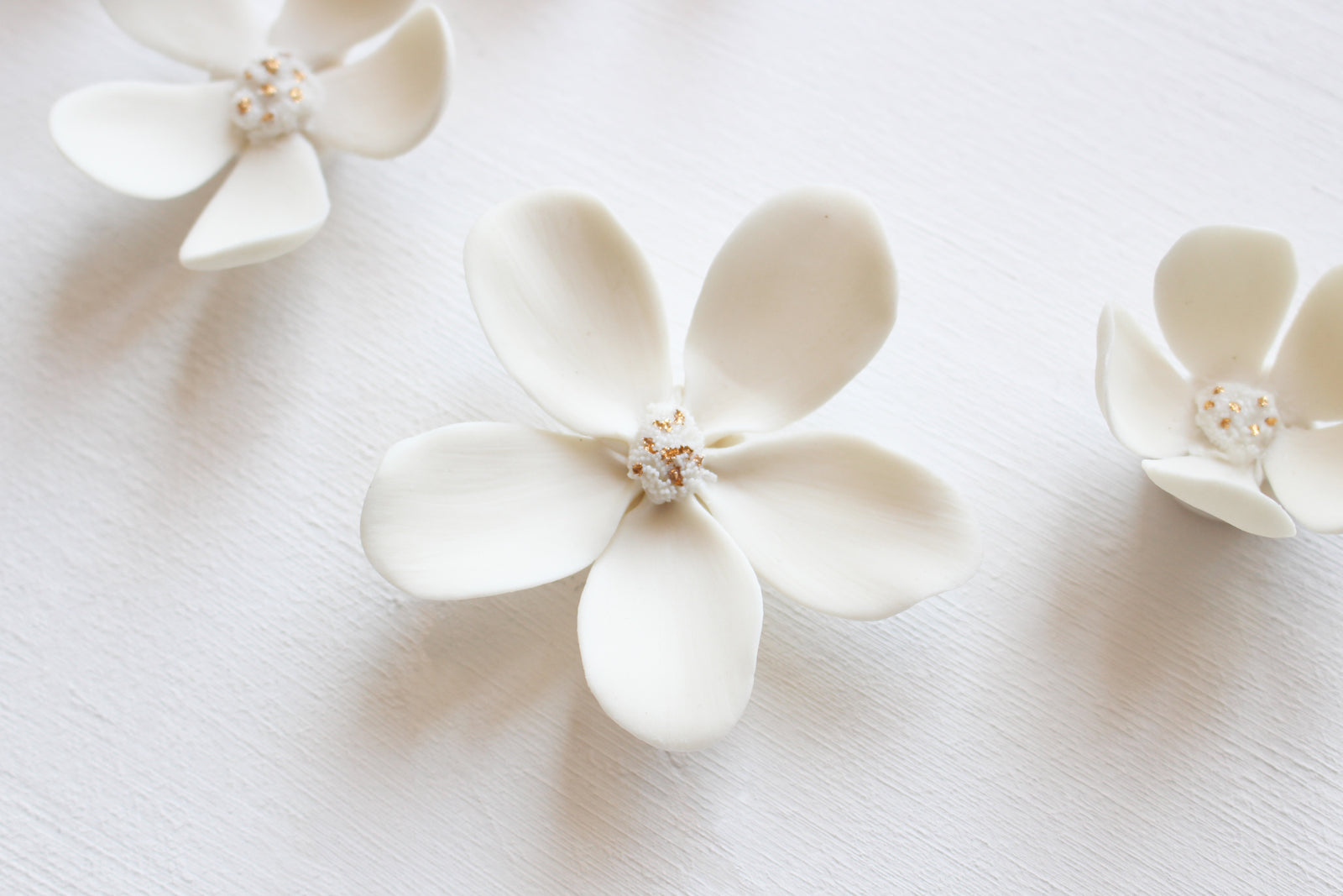 Briar Roses Porcelain Wall Art - Handmade in France by Alain Granell