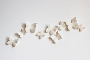 Classic Ceramic Butterfly Wall Art Handmade in France by Alain Granell