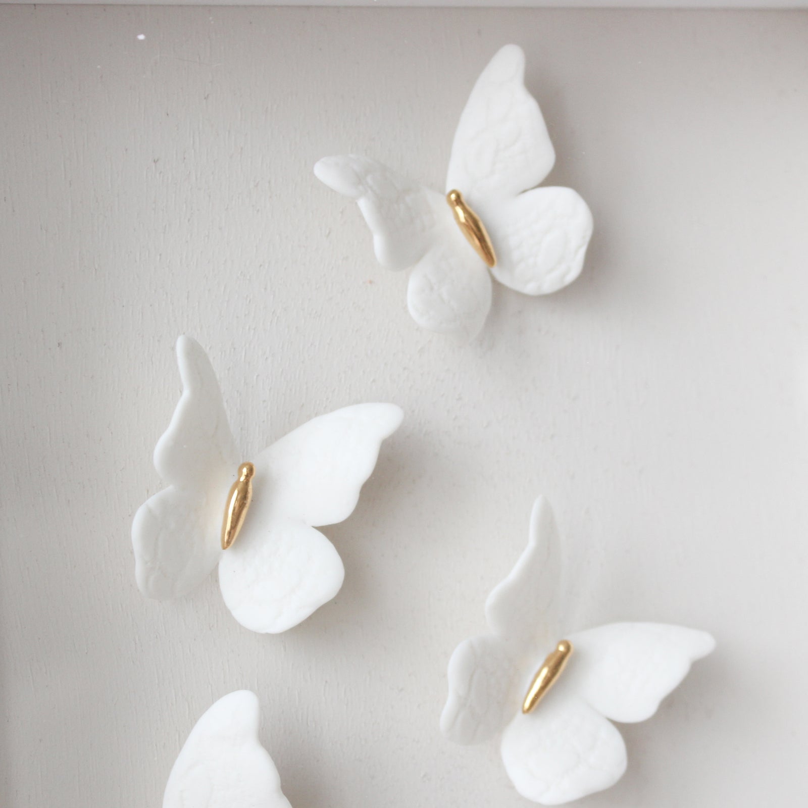3D Frame of Porcelain Butterflies by Alain Granell