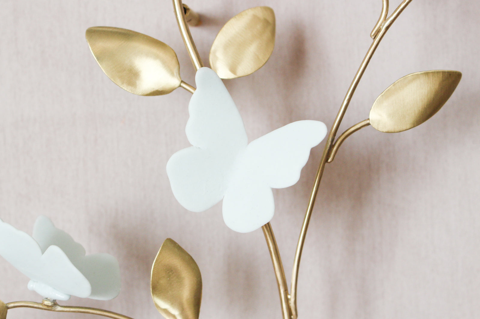 Porcelain and Brass Butterfly Tree by Alain Granell
