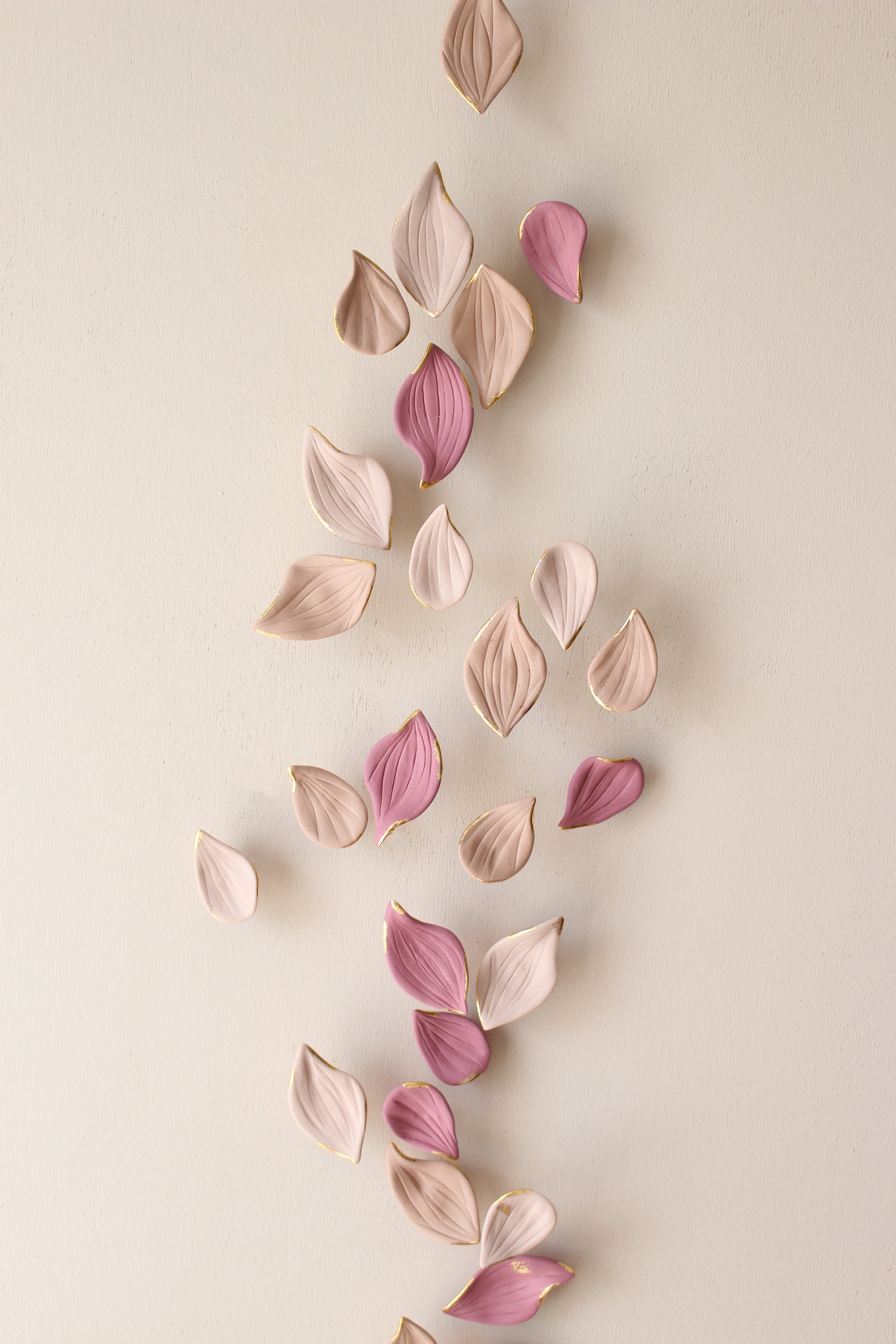Porcelain Autumn Leaves Wall Sculpture by Alain Granell