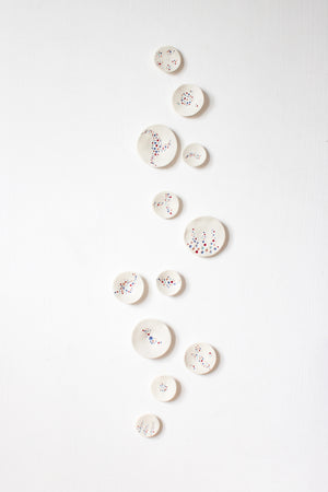 Contemporary Porcelain Bubble Wall Art handmade by Alain Granell