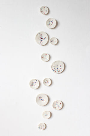 Contemporary Porcelain Bubble Wall Art handmade by Alain Granell
