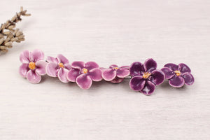 Primevères faites à la main en céramique pour création de bijoux et accessoires