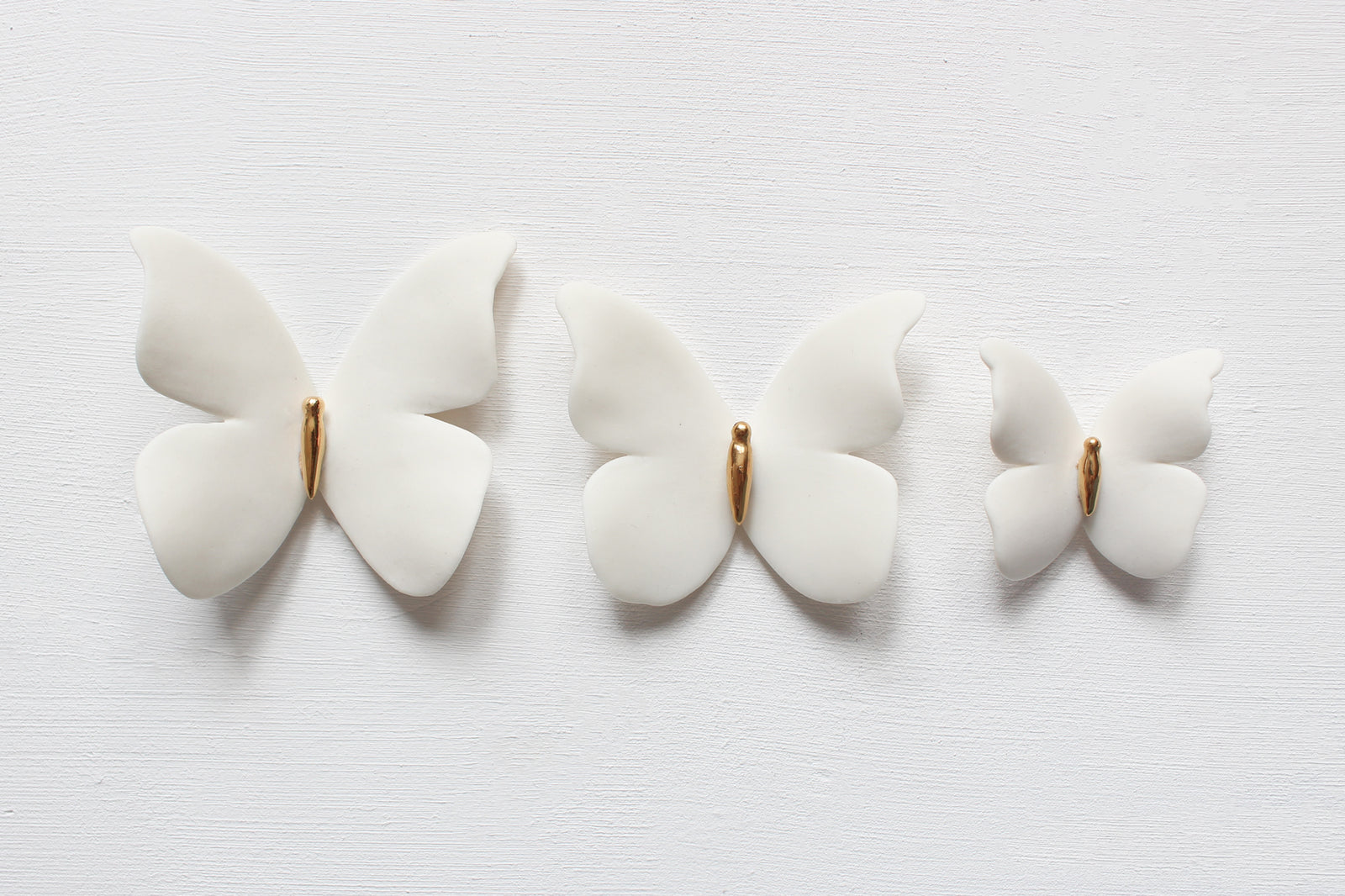 White and Gold Porcelain Wall Art by Alain Granell