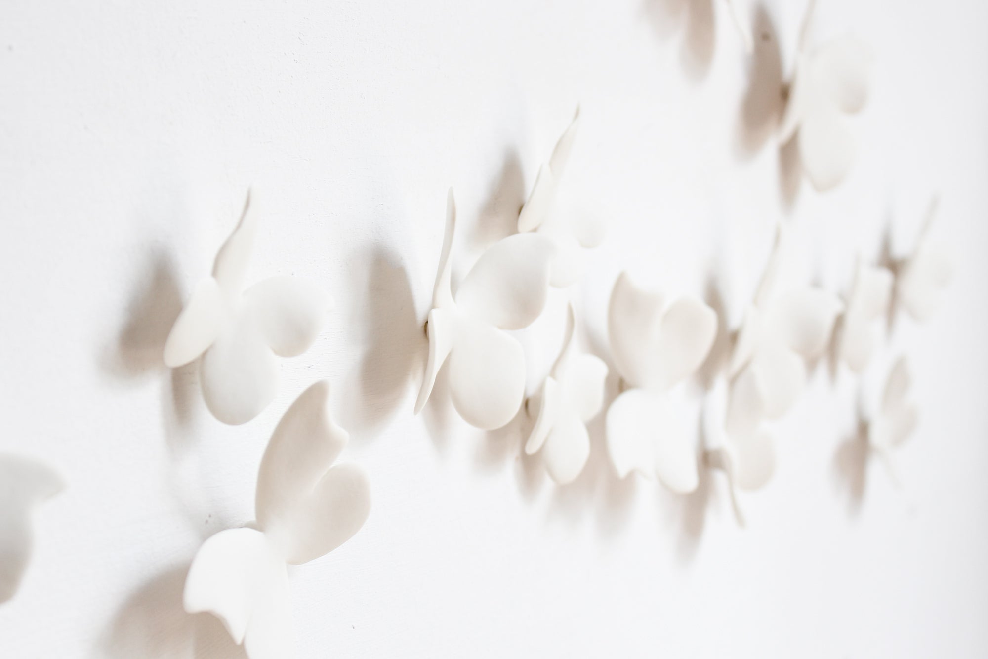 Classic Ceramic Butterfly Wall Art Handmade in France by Alain Granell