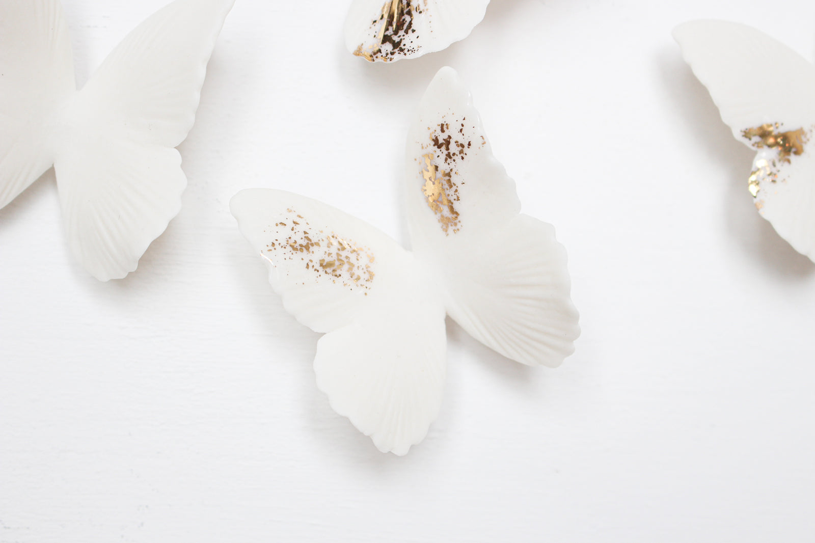 Silhouette Porcelain Butterfly Wall Art by Alain Granell