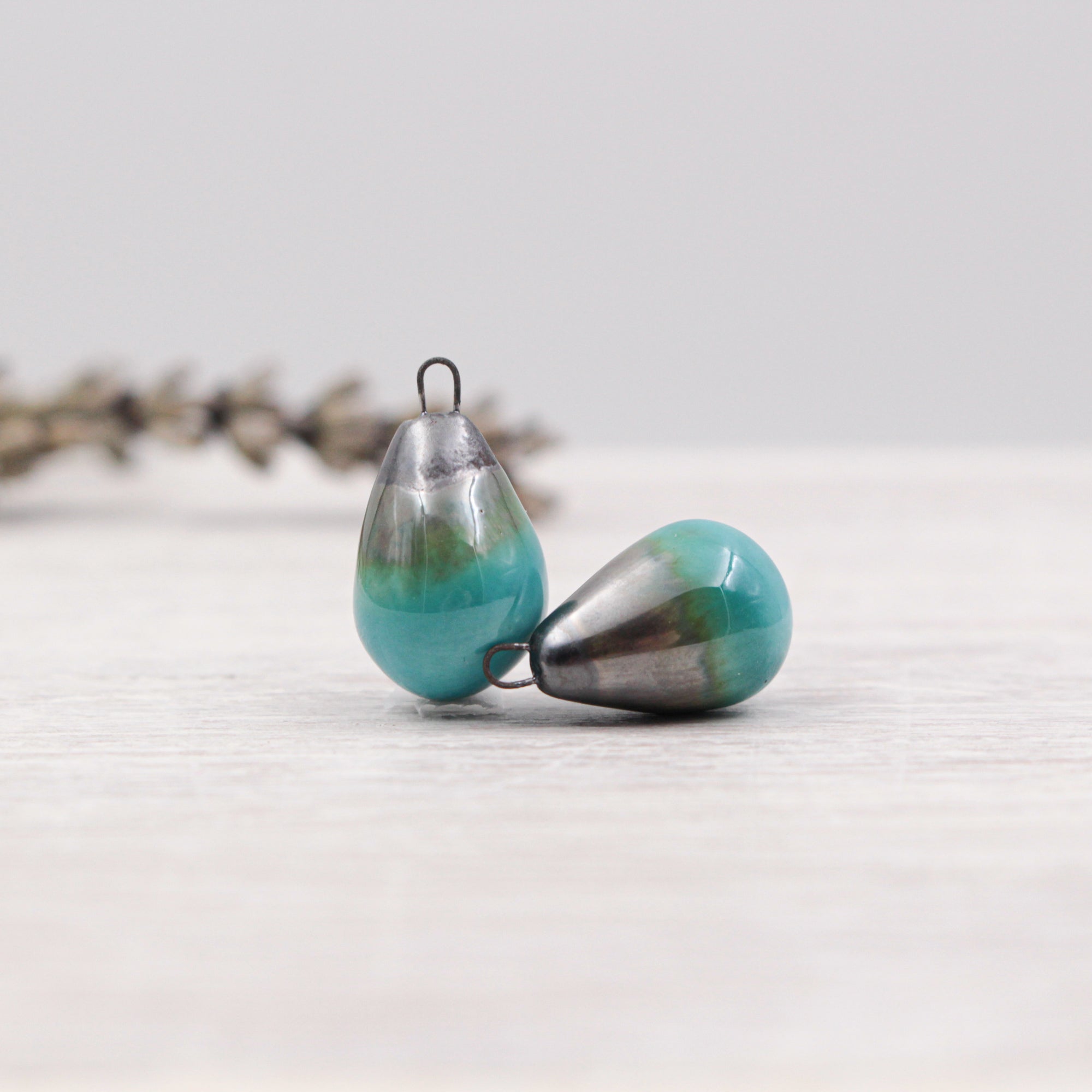 Ceramic Charms for Jewelry and Accessories Making handmade in France by Alain Granell