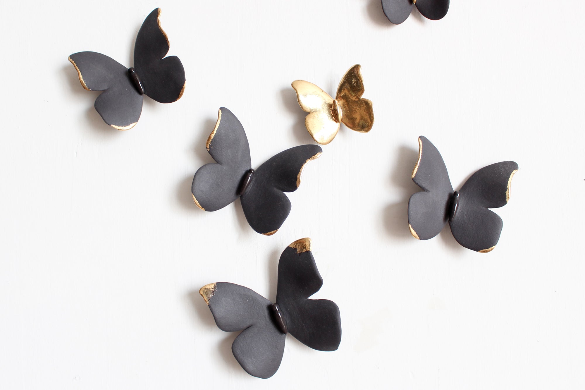 Black and Gold Butterflies