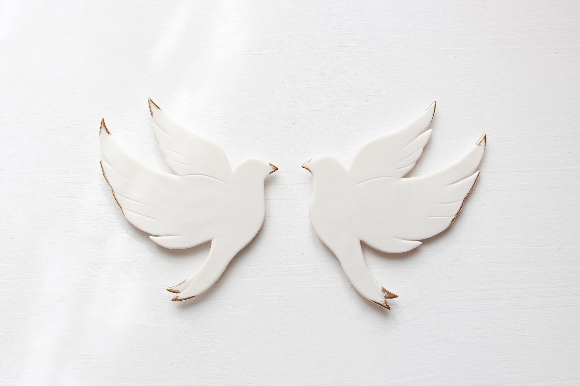 Porcelain Doves for Wall Decoration by Alain Granell