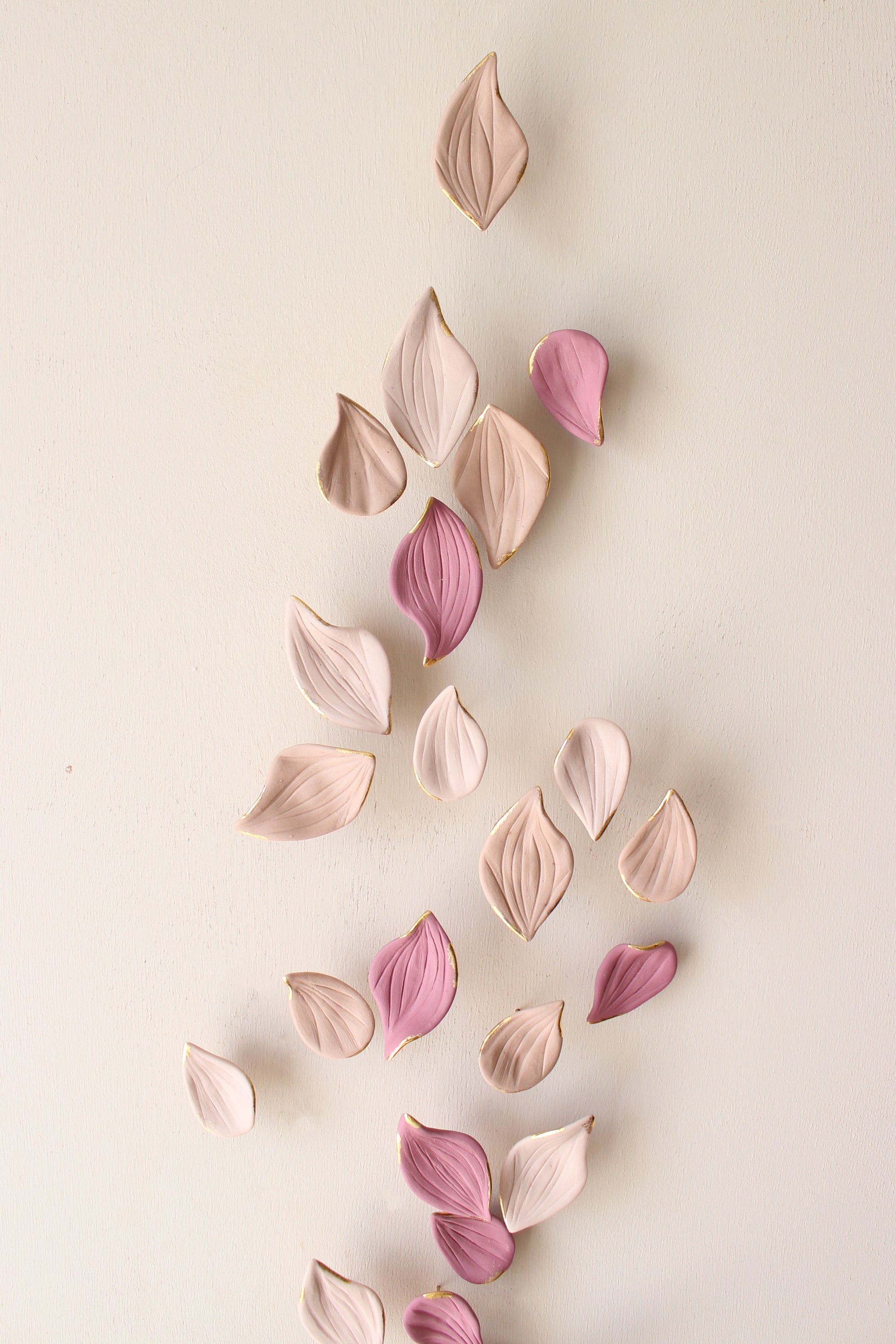 Porcelain Autumn Leaves Wall Sculpture by Alain Granell