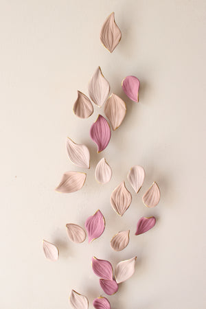 Porcelain Autumn Leaves Wall Sculpture by Alain Granell