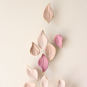 Porcelain Autumn Leaves Wall Sculpture by Alain Granell