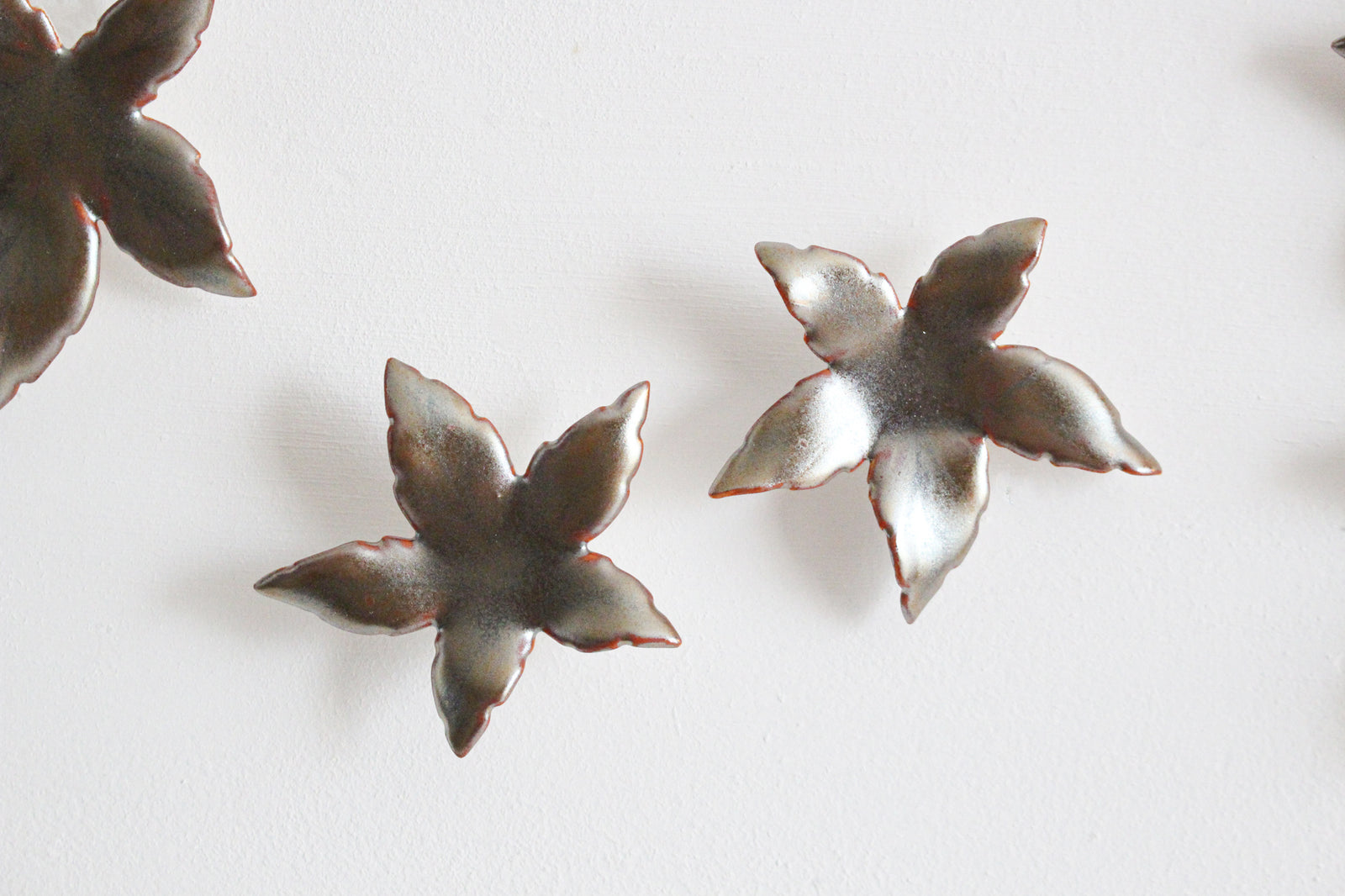Ceramic leaves by Alain Granell