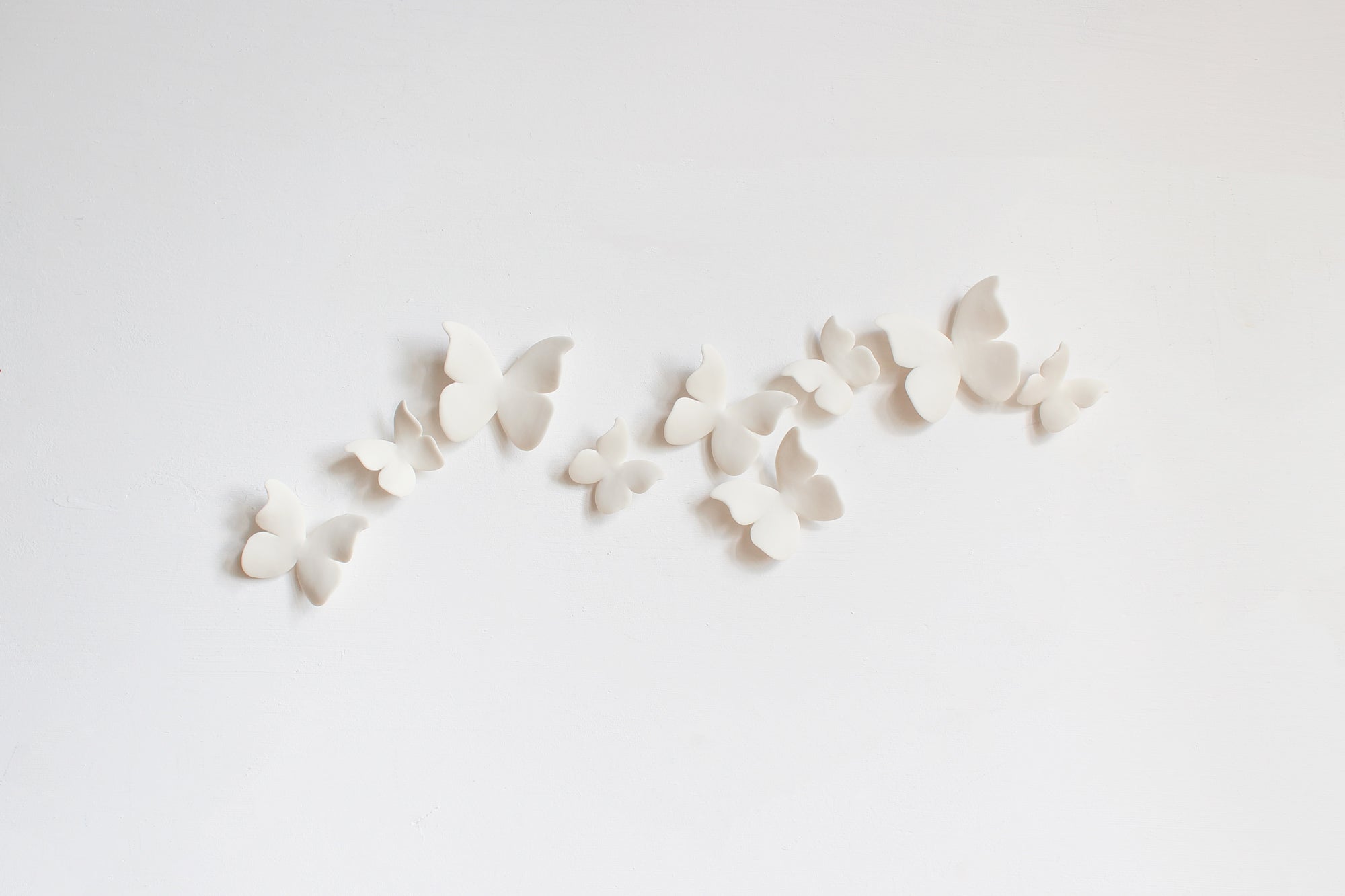 Classic Ceramic Butterfly Wall Art Handmade in France by Alain Granell