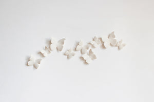 Classic Ceramic Butterfly Wall Art Handmade in France by Alain Granell
