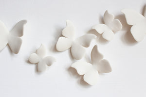 Classic Ceramic Butterfly Wall Art Handmade in France by Alain Granell