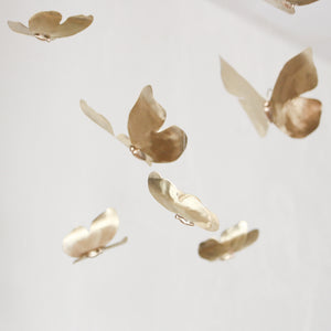 7 Brass Hanging Butterflies
