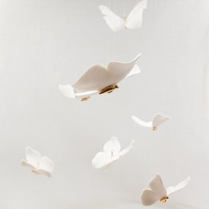 7 Porcelain Hanging Butterflies