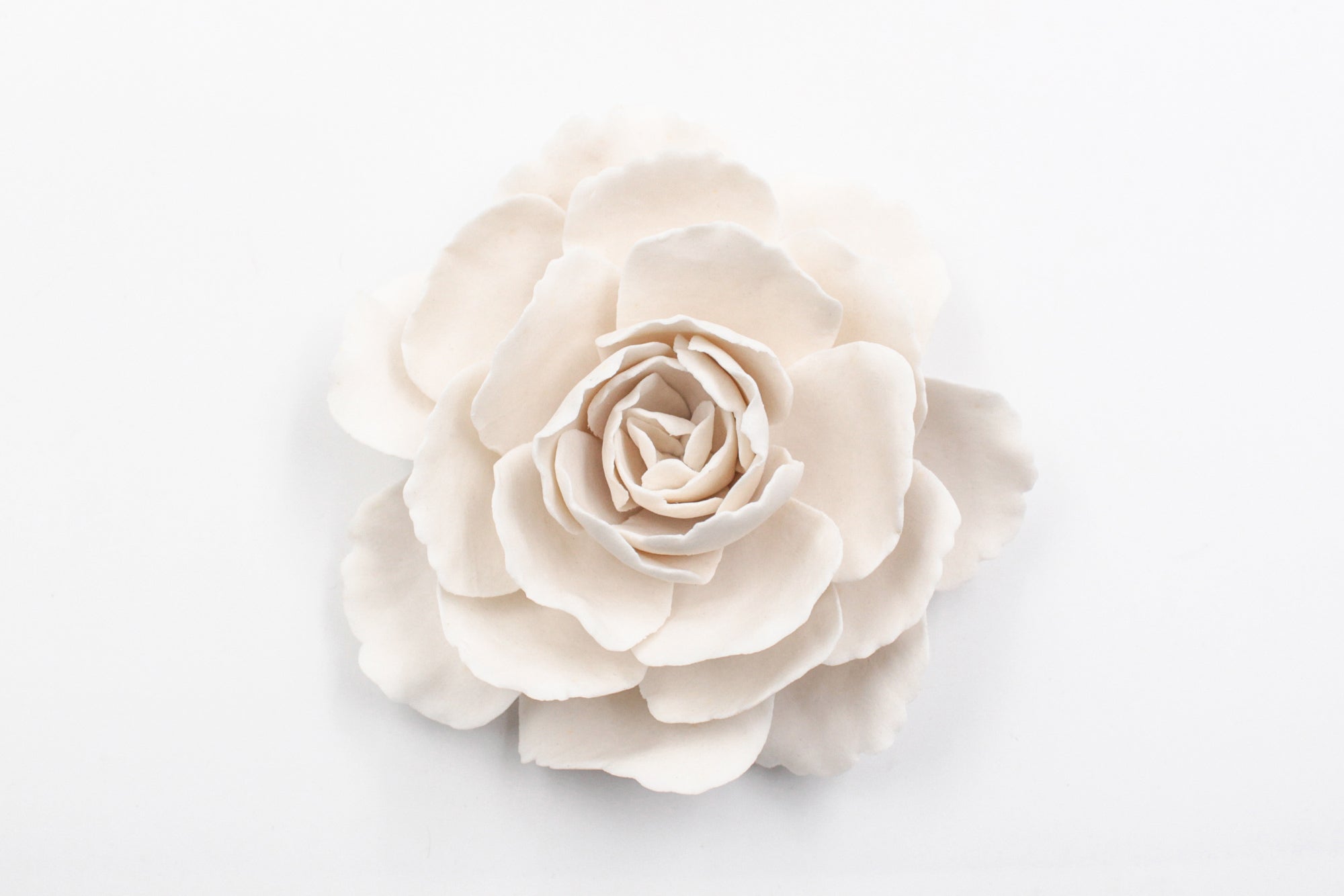 Porcelain Peony- Handmade Porcelain Flower for Interior and Event Decoration - Made in France by Alain Granell – Home and Wall Decoration
