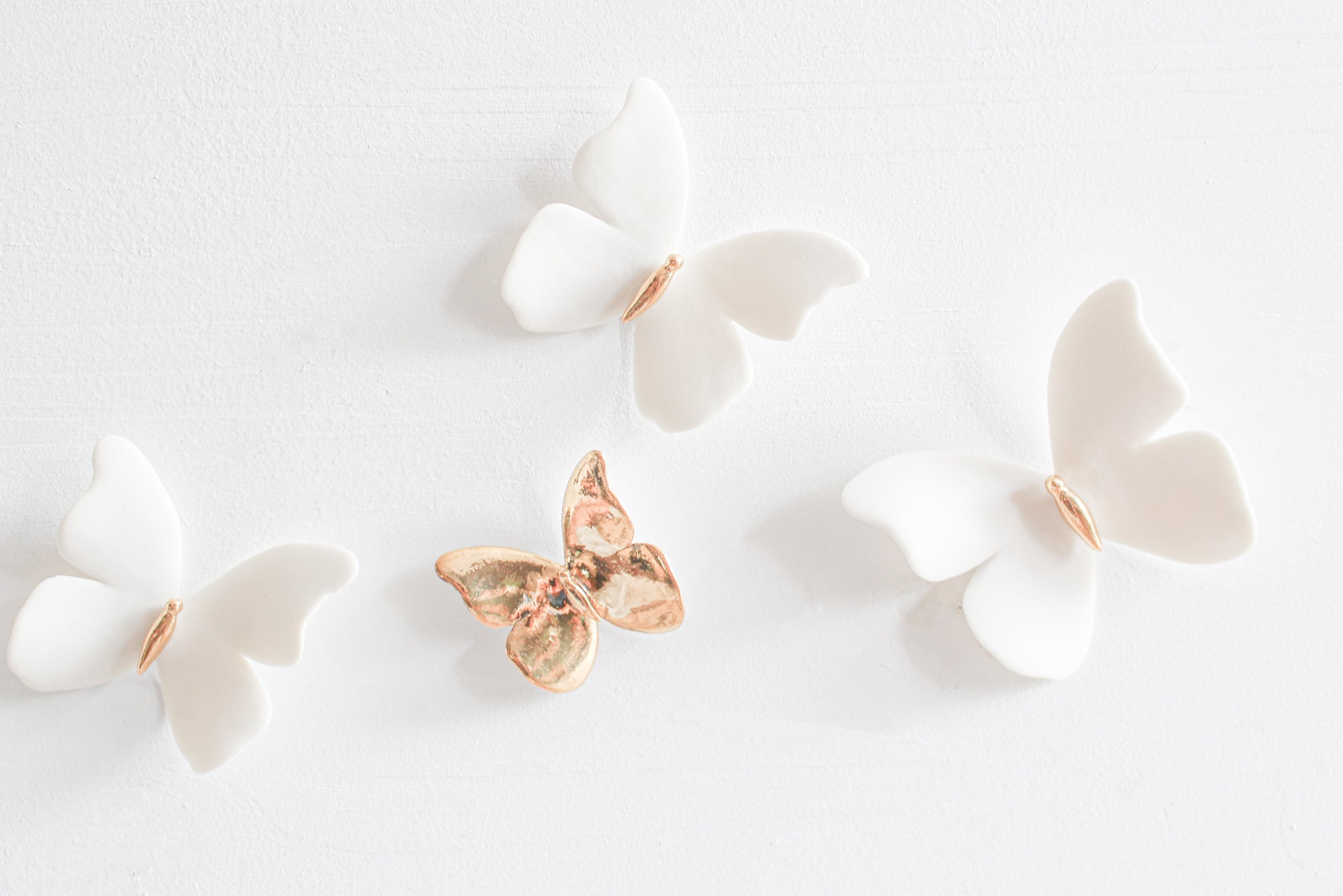 Wall Decor of Porcelain Butterflies by Alain Granell