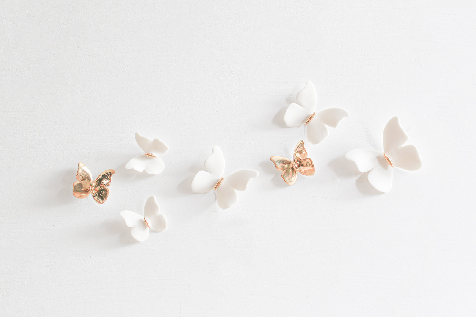 Wall Decor of Porcelain Butterflies by Alain Granell