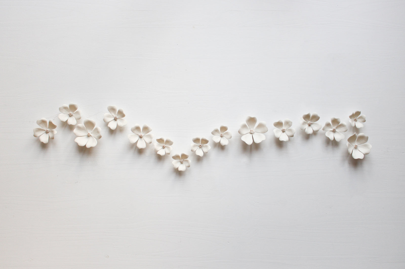 Wall Decor of Porcelain Flowers by Alain Granell